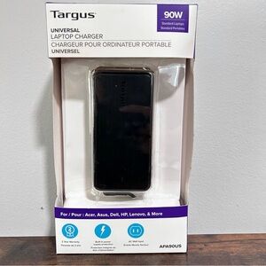 Targus Universal Laptop Charger New in Box 90W Lenovo Dell HP Acer Asus Power